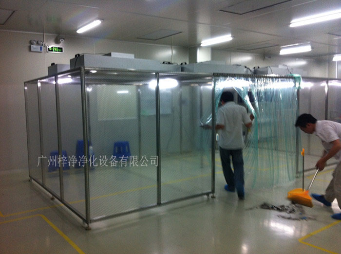 可移動式潔凈棚現場安裝實拍圖 可移動式潔凈棚現場安裝實拍圖