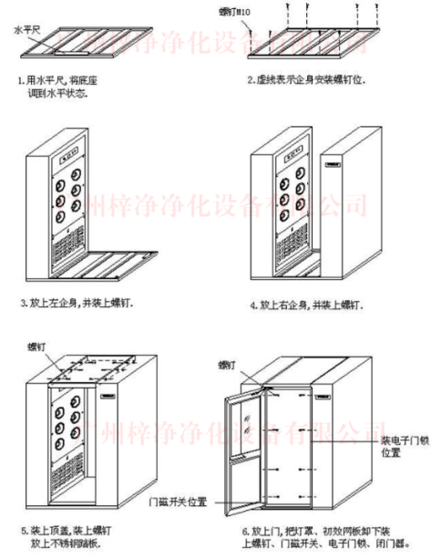 全不銹鋼風(fēng)淋室安裝順序 全不銹鋼風(fēng)淋室安裝順序